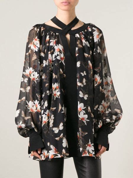 givenchy flower blouse|givenchy luxury tops.